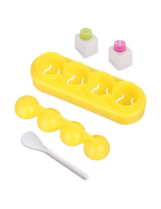 Molde para Bolas de Arroz 4 Pcs Halloluck DIY Amarillo