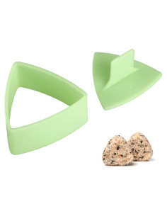 Molde de Sushi Triangular UPKOCH Antiadherente Verde 100g