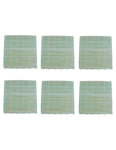 Juego de 6 Esteras de Bambú para Sushi JapanBargain 24 cm