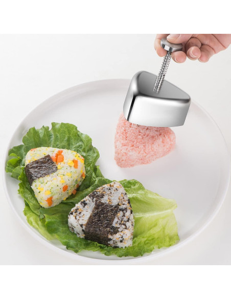 Molde de Arroz Triangular Shoxil Acero Inoxidable 136g