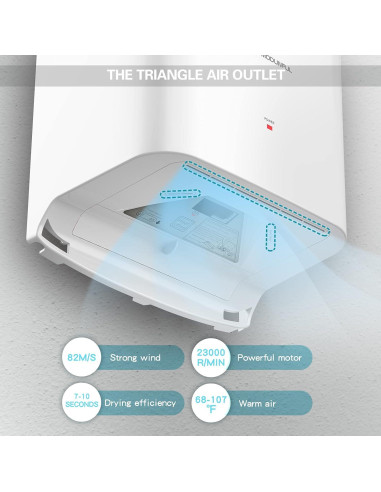 Secador de Manos Automático Modunful M-2008S1-W 1200W