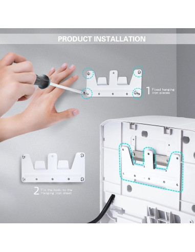 Secador de Manos Automático Modunful M-2008S1-W 1200W