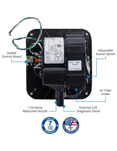 Secador de Manos Excel Dryer XLERATOReco XL-GR-ECO 500W