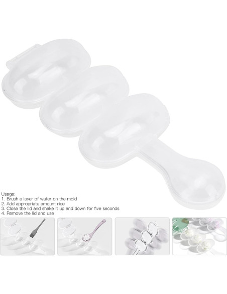 Bola de Arroz Zerodis Herramienta de Cocina Blanca 17x7cm