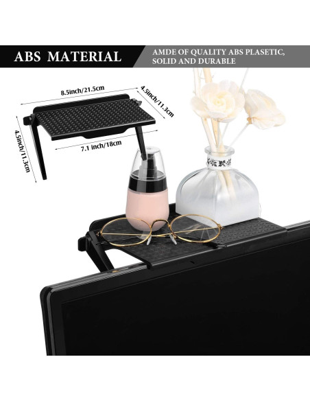 Estante Superior Ajustable Blulu para Monitor 21.5x11.3cm Negro