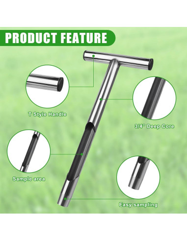 Sonda de Suelo 34.29 cm Acero Inoxidable Sumalon con 2 Bolsas