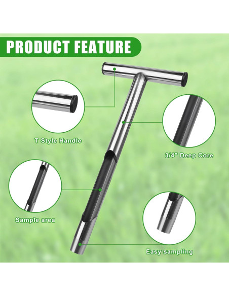 Sonda de Suelo 34.29 cm Acero Inoxidable Sumalon con 2 Bolsas