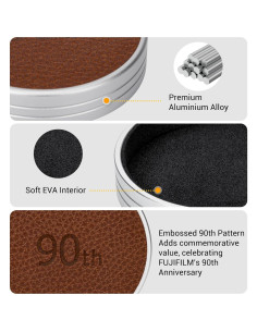 Tapa de Lente de Cuero Retro JJC para Fujifilm Instax Mini EVO 2