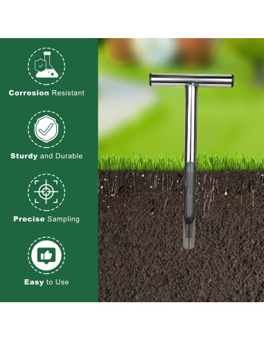 Sonda de Suelo 34.29 cm Acero Inoxidable Sumalon con 2 Bolsas
