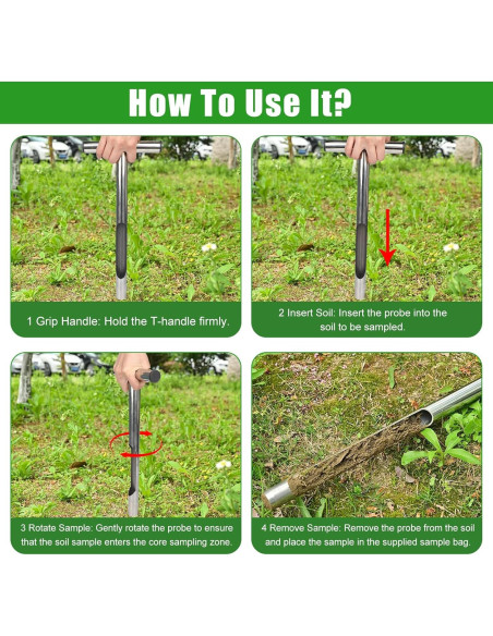 Sonda de Suelo 34.29 cm Acero Inoxidable Sumalon con 2 Bolsas