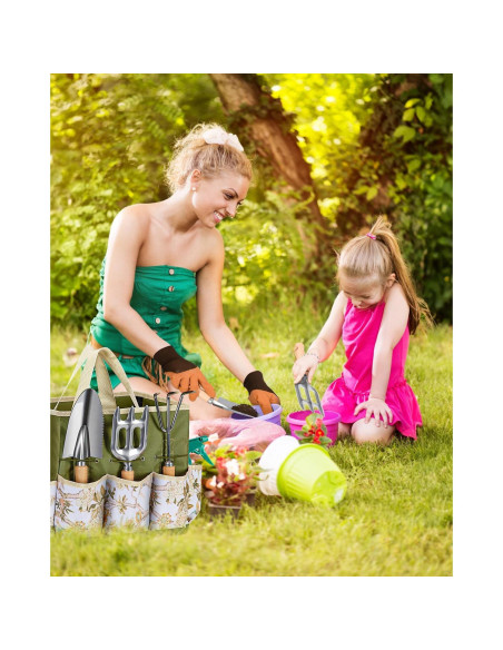 Juego de Herramientas de Jardinería A-Digital 9 Piezas Verde