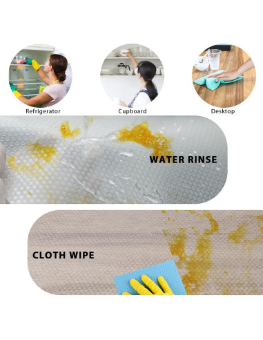 7 Estantes Lavables Aiosscd para Refrigerador Blanco