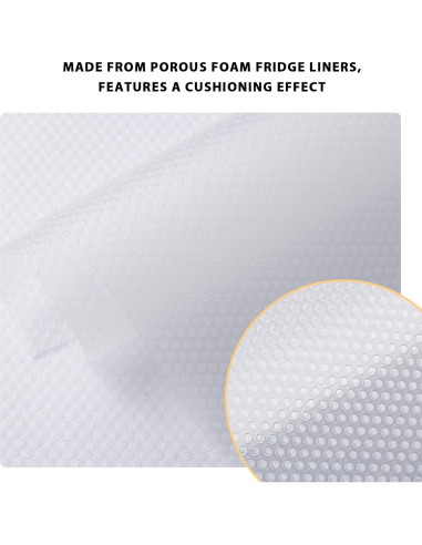 7 Estantes Lavables Aiosscd para Refrigerador Blanco