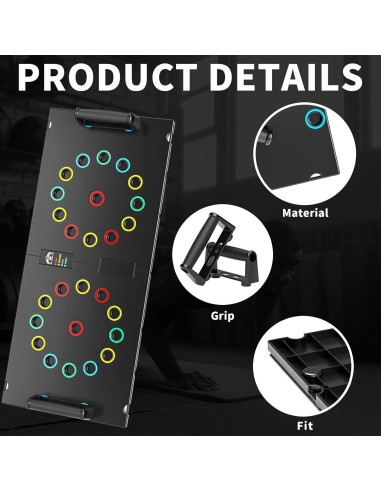 Tablero de Flexiones Upreign Plegable Multifuncional 30 Agujeros