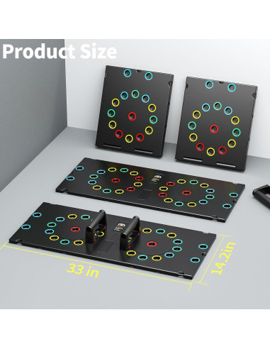 Tablero de Flexiones Upreign Plegable Multifuncional 30 Agujeros