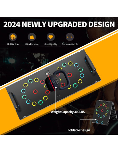 Tablero de Flexiones Upreign Plegable Multifuncional 30 Agujeros
