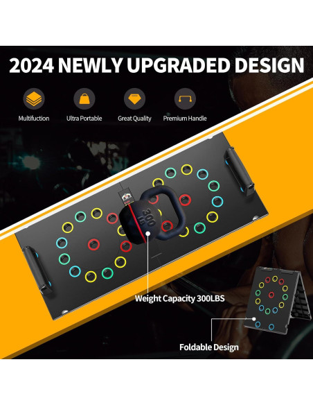 Tablero de Flexiones Upreign Plegable Multifuncional 30 Agujeros