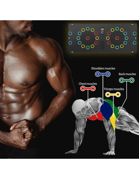 Tablero de Flexiones Upreign Plegable Multifuncional 30 Agujeros