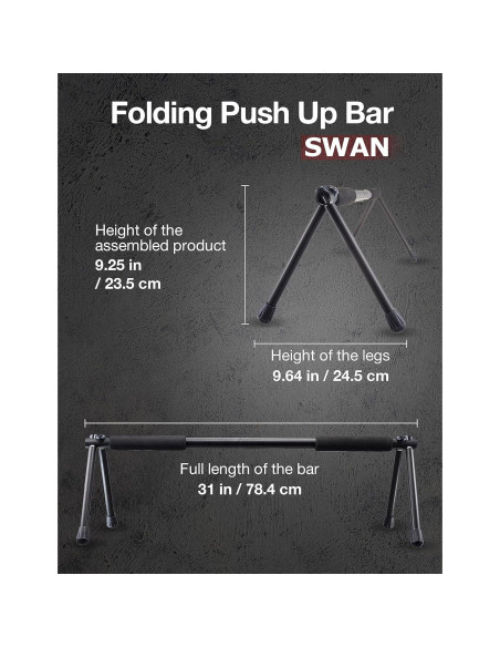 Barra de Flexiones Plegable Withgear Duraluminio 300kg