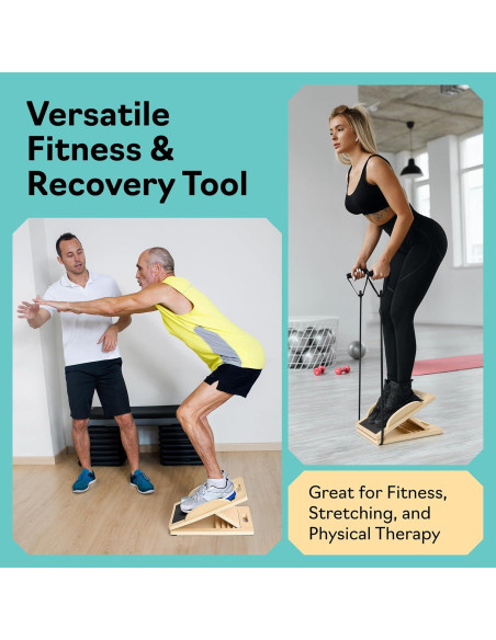 Tablero Inclinado y de Equilibrio ZocoSquat 3 en 1 Madera