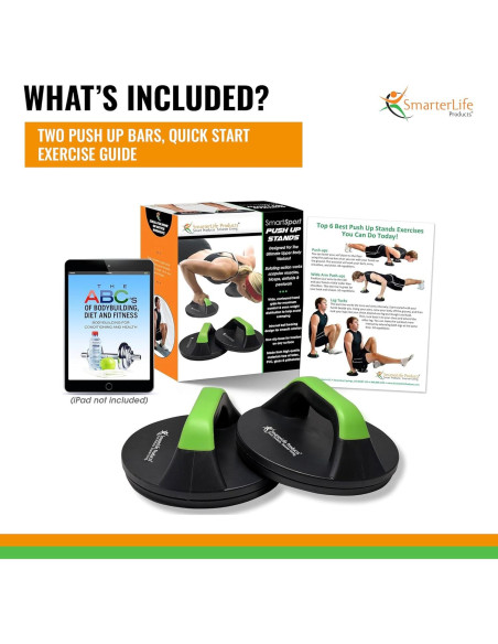 Barra de Flexiones SmarterLife con Mangos Rotativos - 1,06 kg