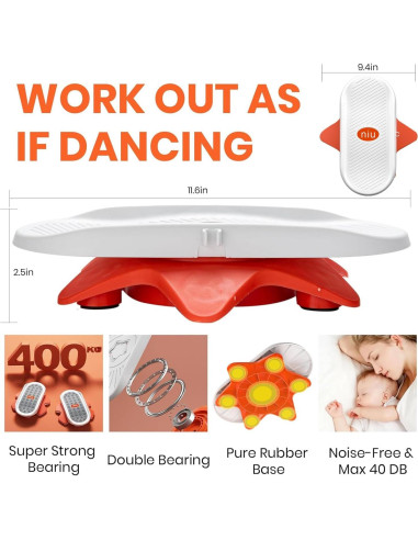 Tablero Ab Twister TourKing para Ejercicio en Casa 1,09 kg