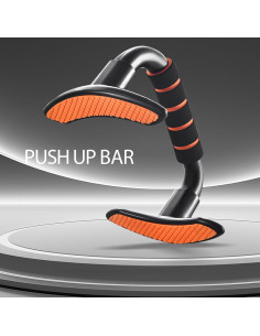 Barras de Flexiones NKU Naranjas para Entrenamiento de Fuerza 2