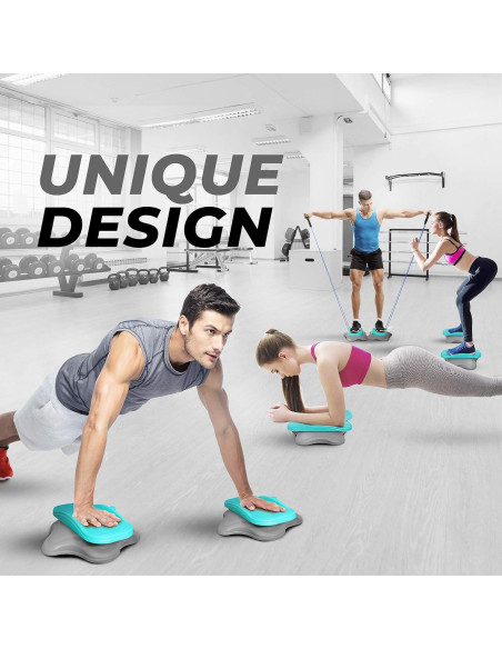 Yes4All Tabla de Giros Abdominales 38 cm Gris Turquesa