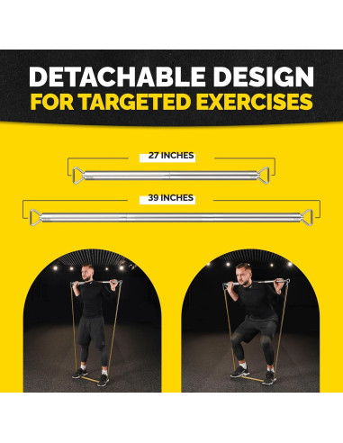 Barra de Bandas de Resistencia Tribe Lifting - Acero 0,91 kg