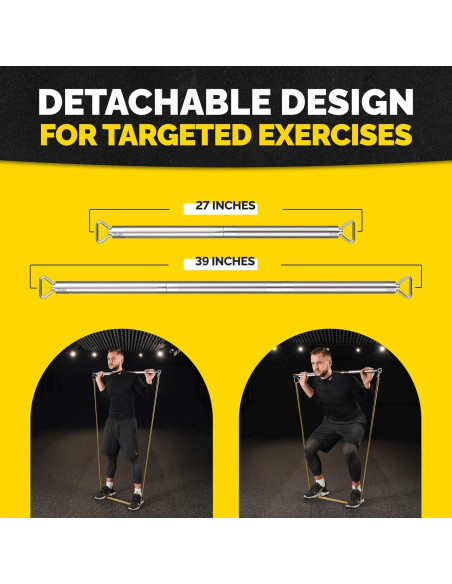 Barra de Bandas de Resistencia Tribe Lifting - Acero 0,91 kg