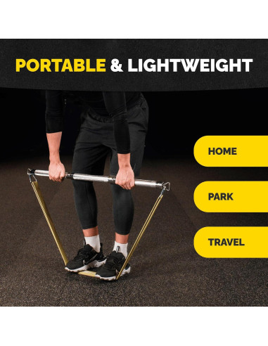 Barra de Bandas de Resistencia Tribe Lifting - Acero 0,91 kg