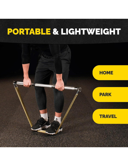 Barra de Bandas de Resistencia Tribe Lifting - Acero 0,91 kg