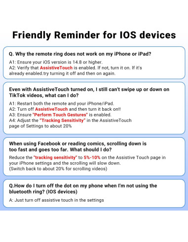 Anillo de Desplazamiento Remoto Bluetooth MILOUZ R1 - Negro