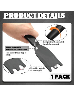 Raspador de Grill TonGass para Parrillas de Interior 5x18.5cm 2