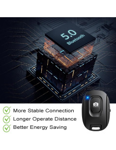 Disparador Remoto Inalámbrico Quepanda CH-9 para Cámara Smartphone 2