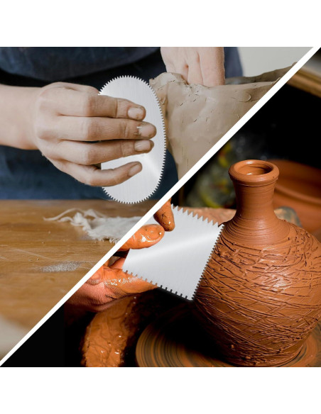 Herramienta de Escultura de Arcilla DAJISI 2 Pcs Acero Inoxidable