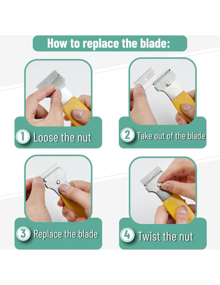 Juego de Raspadores de Cuchillas Bates - 2 Piezas con 10 Cuchillas