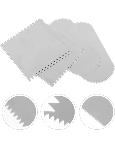 Juego de 4 raspadores de arcilla ARTIBETTER acero inoxidable