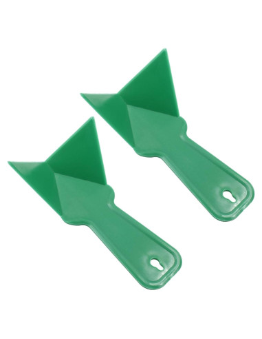2 Raspadores de Esquina de Yeso Unlorspy Verde 17x9.5 cm