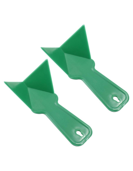 2 Raspadores de Esquina de Yeso Unlorspy Verde 17x9.5 cm