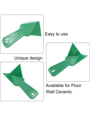 2 Raspadores de Esquina de Yeso Unlorspy Verde 17x9.5 cm