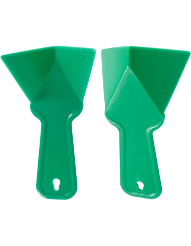 2 Raspadores de Esquina de Yeso Unlorspy Verde 17x9.5 cm