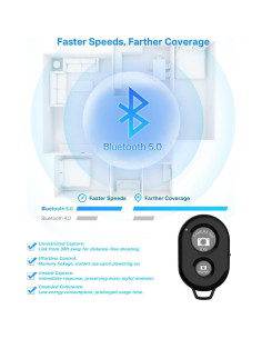 Disparador Remoto Bluetooth Kolotesame ABS-03 para Cámara 2