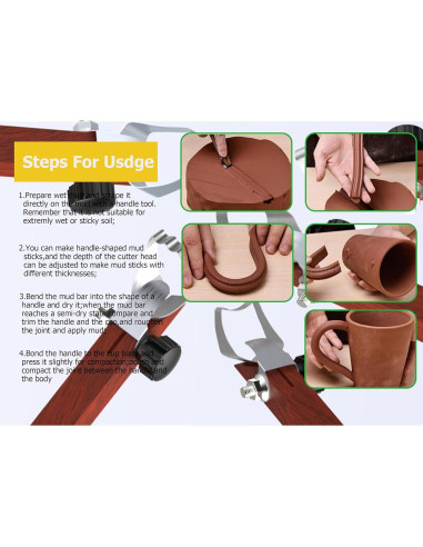 Juego de 5 Herramientas de Tallado Cerámica GEOCCI