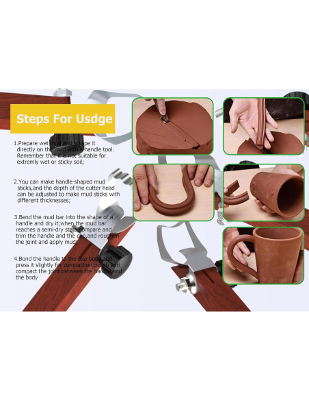 Juego de 5 Herramientas de Tallado Cerámica GEOCCI