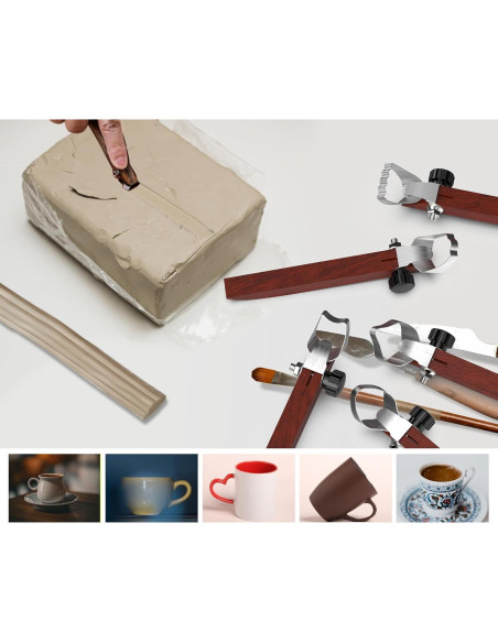 Juego de 5 Herramientas de Tallado Cerámica GEOCCI