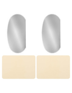 YOKIVE Herramientas de Cerámica Acero Inoxidable 2 Pcs