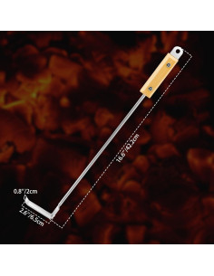 Rastrillo de Ceniza Onlyfire 43 cm Acero Inoxidable BBQ 2