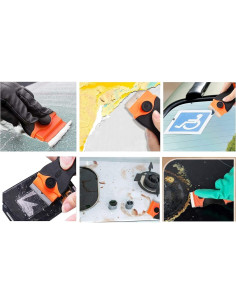 Raspador Doble Filo CANOPUS con 10 Cuchillas Metal y Plástico 2