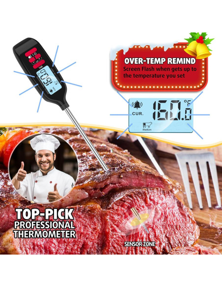 Termómetro Digital de Carne Antonki con Sonda Larga 13.9cm